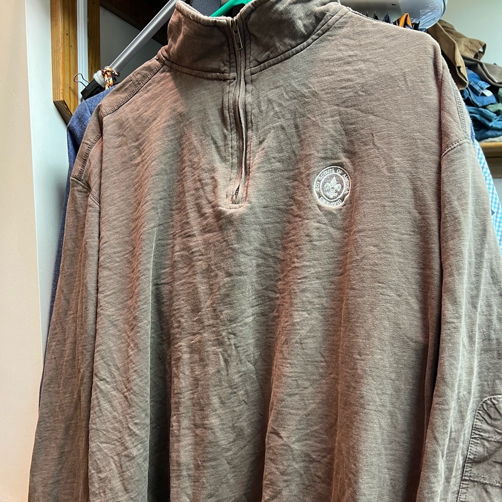 Boy Scouts of America 1/4 zip pullover sweatshirt. XL 100% cotton.